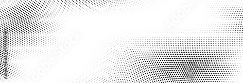 Radial dot noise gradient texture. Concentric halftone grain background. Rough dotted fading overlay wallpaper. Comic pop art backdrop for poster, banner, cover, print. Vector cartoon grit texture