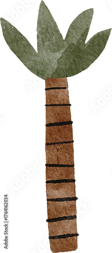 Wallpaper Mural Watercolor cute illustration. Hand Drawn design element Torontodigital.ca