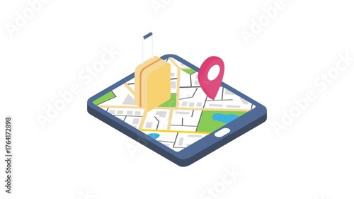 Wallpaper Mural  Mobile app interface showcasing travel destinations, booking options, and user-friendly navigation features. Torontodigital.ca