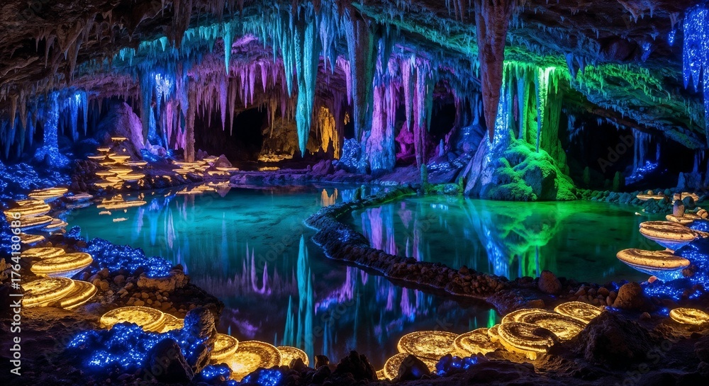 Obraz premium abstract background with christmas lights