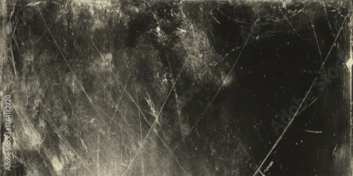 Mysterious dark gray wall texture with industrial concrete tones, artistic grunge detail and warm tone in background.