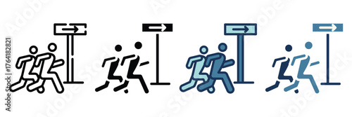 evacuation route multiple style collection