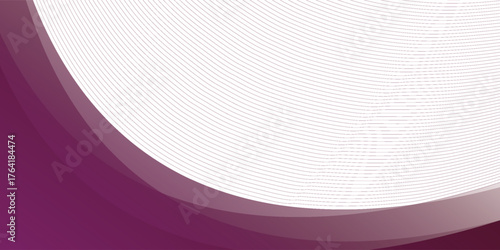 Purple wave background. Curved Header and Footer elements. eps 10 illustration.