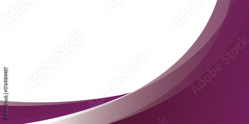 Purple wave background. Curved Header and Footer elements. eps 10 illustration.