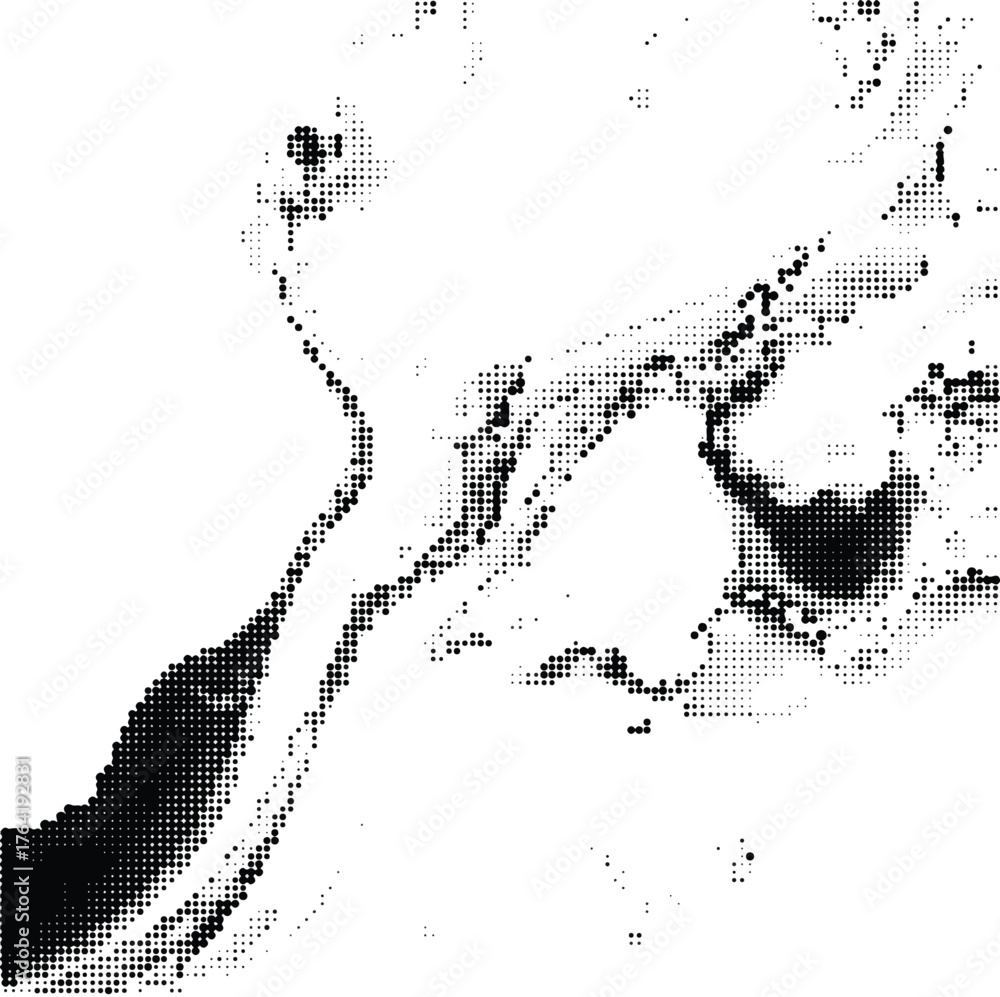 Obraz premium Grunge halftone dots pattern texture background 