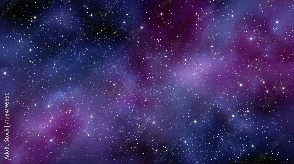 Fototapeta premium Vast cosmic scene featuring vibrant colors and countless stars in deep space, showcasing the beauty of the universe and celestial wonders