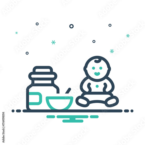 Mix icon for infant nutrition