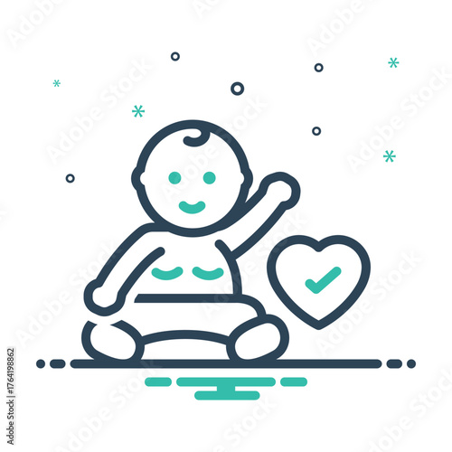 Mix icon for toddler health