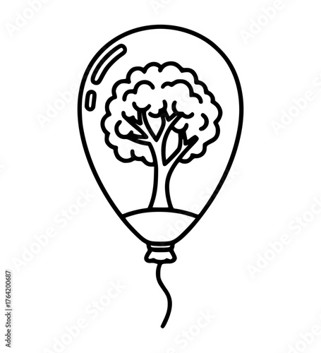 Tree Inside a Balloon
