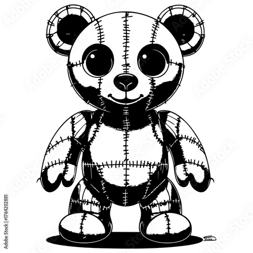 Standing Stitched Bear