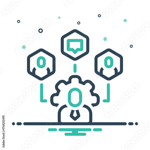 Mix icon for client management