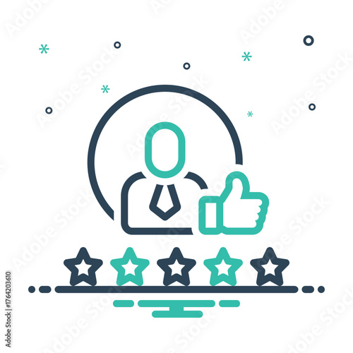 Mix icon for client satisfaction
