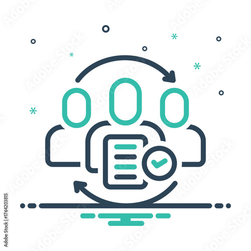Mix icon for customer management