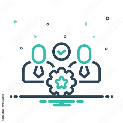 Mix icon for customer success