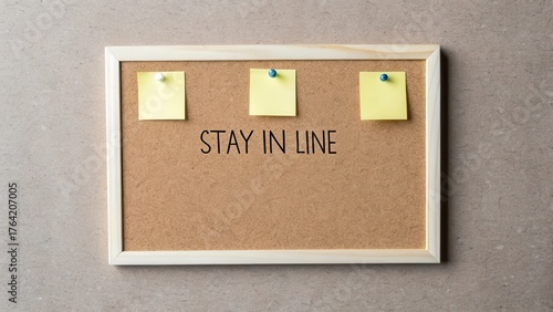 Stay in Line Message Board with Notes in a Minimalist Setup
