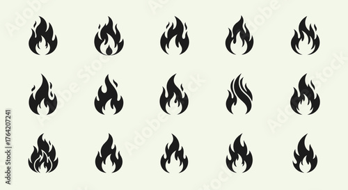 Fire and Campfire Icon Set4