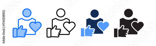 Self Esteem multiple icon