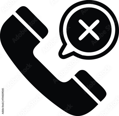 Telephone handset icon
