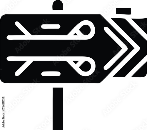Direction sign icon