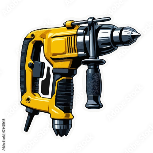 Realistic sticker of a Jack hammer rock.svg