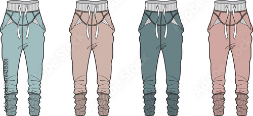 Stylish Sweatpants Collection Trendy Apparel in Various Colors for Fashion and Comfort