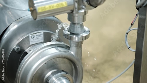 A water leak on an engineering system