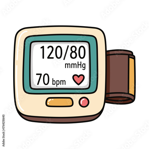 blood pressure monitor screen