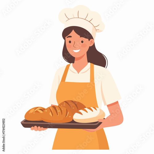 A woman with dark hair drinks a pink smoothie from a clear plastic cup with a straw.