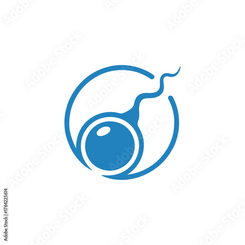 Sperm and egg logo
