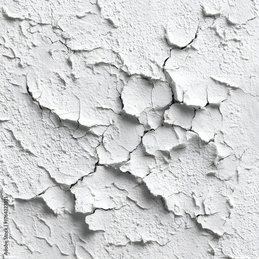 Obraz premium Layers of Flaking White Surface Creates Texture