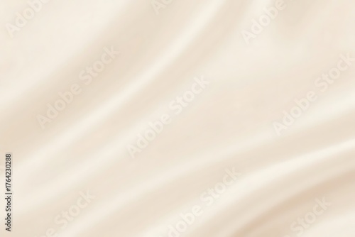 Softly draped cream fabric with subtle pink undertones creating elegant flowing lines and gentle shadows for a luxurious background