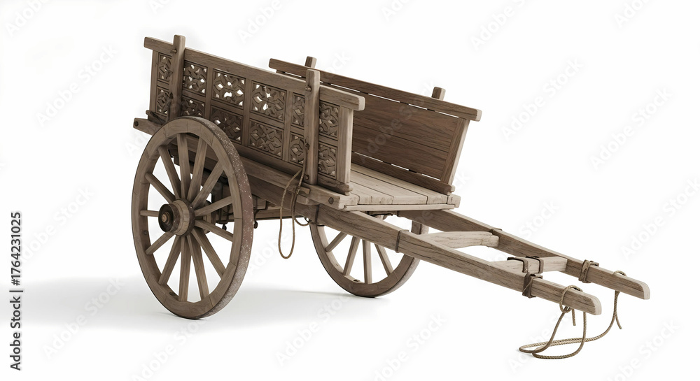 Fototapeta premium Wood cart