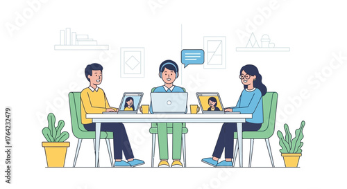 Online Collaboration: Creative Teamwork in a Digital Workspace and Communication