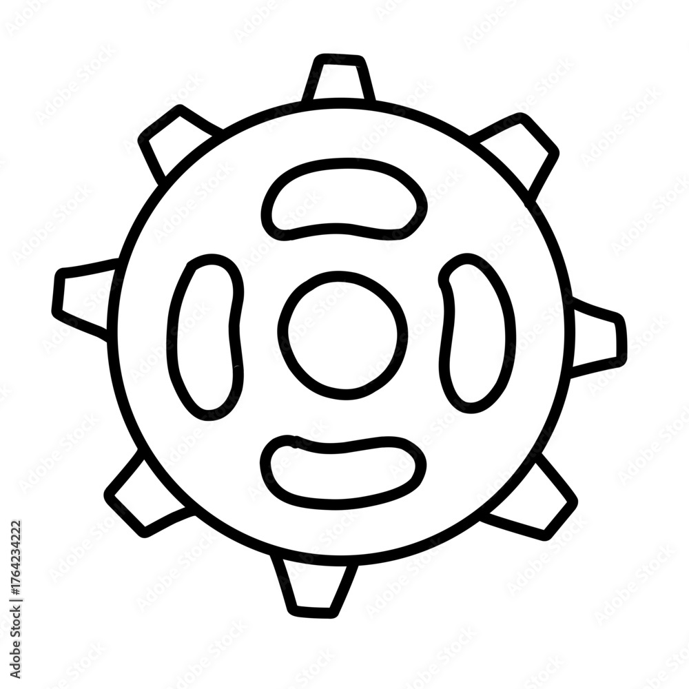 Fototapeta premium gear outline