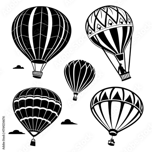 Vintage hot air balloon collection