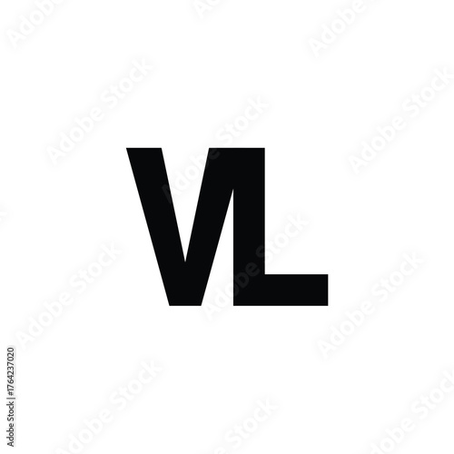 Free Download VL monogram logo design letter text name symbol monochrome logotype alphabet character simple logo - GFXLoad