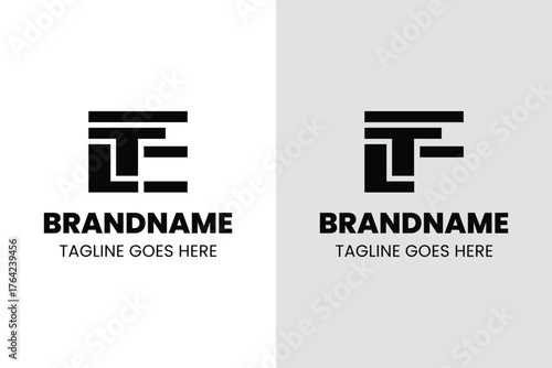 Letters LTE LTF Monogram Logo, for LTE LET TLE TEL ELT ETL LTF LFT TLF TFL FLT FTL