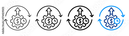 Cost Effective Icon Different Style Outline Collection Set