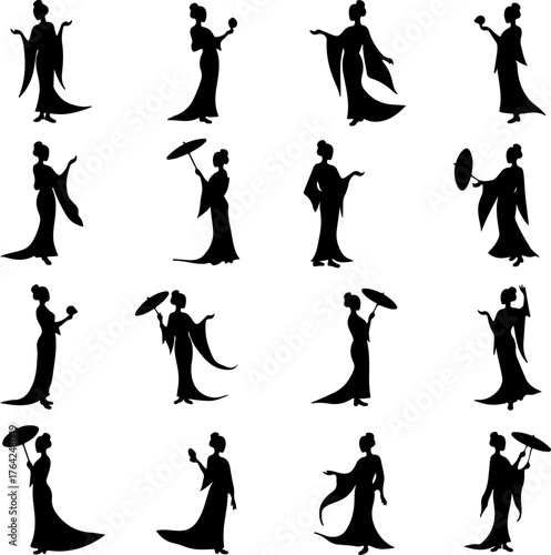 Romantic Couple Silhouette Set
