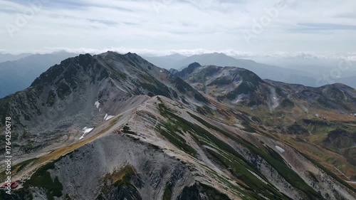 立山の紅葉　ドローン映像⑪　日本の山　富山県　北アルプス