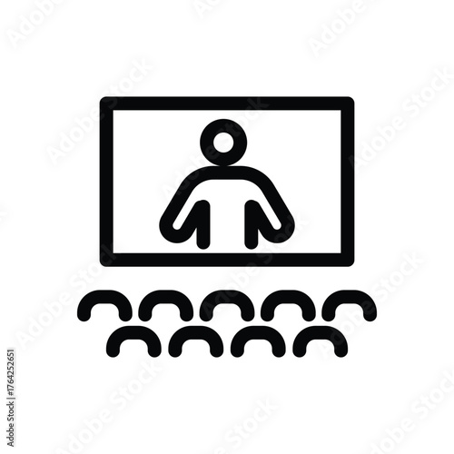 Seminar outline icon vector design good for web or mobile app