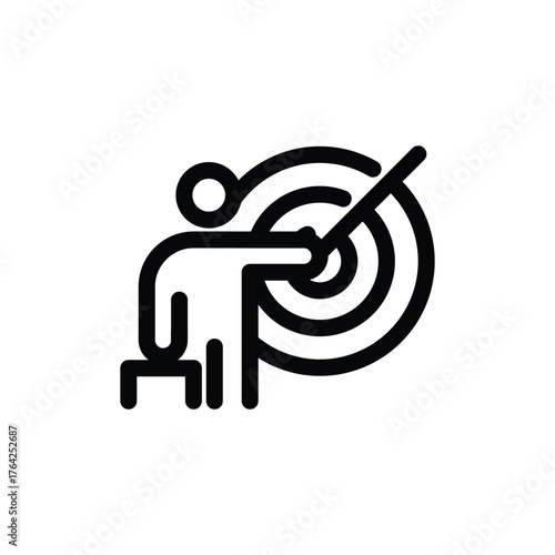 Business Trainer outline icon vector design good for web or mobile app