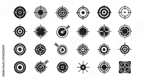 A Variety of Target Icons Demonstrating Different Goal Achievement Methods