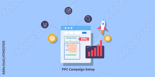 PPC ad click online business or brands perform like rocket, accelerates digital sales, capture audience and gain instant visibility on organic search environment.