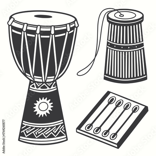 Vector art of musical instrument on