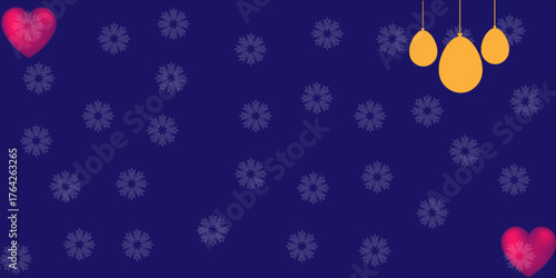 A magical Christmas spirit glows in this festive design — bright orange balloons rise against a snowy blue sky, while soft pink hearts bring warmth and love. A perfect , peace, and holiday wonder.