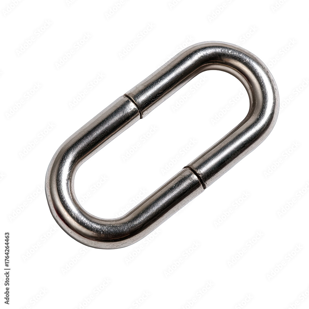 Fototapeta premium Oval stainless steel link