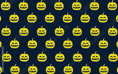 Spooky Pumpkins Halloween Simple Design Background