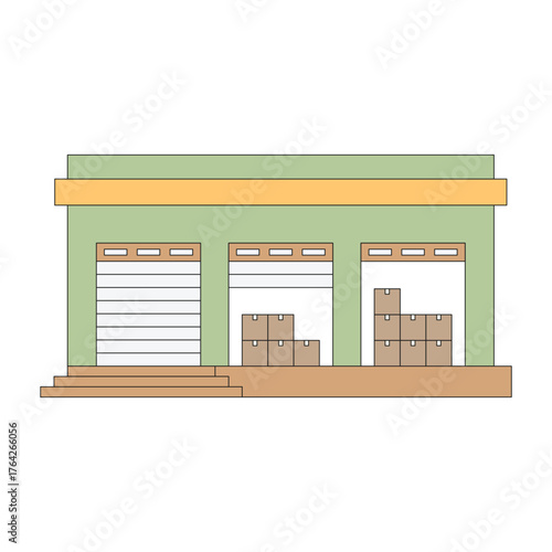 warehouse vector illustration