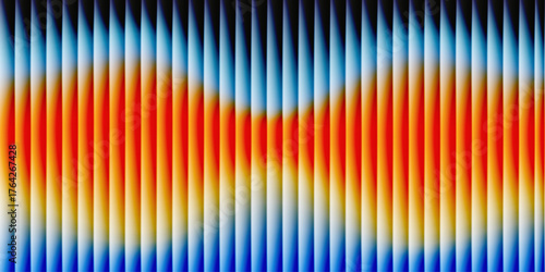 glass texture design with vertical ribbed line.colorful minimal and texture design, futuristic distortion, glow and distorted glassy effect, vector illustration